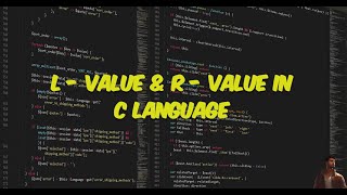 L  value amp R  value  C  Language [upl. by Reiser]