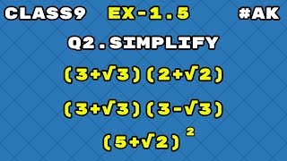 12 Ex 15 class 9 Q2 maths chapter 1 Number System By Akstudy 1024 [upl. by Mccallion]