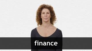 How to pronounce FINANCE in American English [upl. by Ahsema]