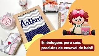 Como fazer embalagem criativa para seus produtos de enxoval de bebê [upl. by Casey]