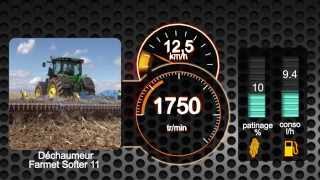 Essai du tracteur John Deere 7310 R  Un Braquage à l’américaine [upl. by Grayce682]