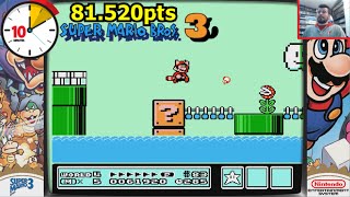 SUPER MARIO BROS 3 y los 81520 PUNTOS EN 10 MINUTOS 🥇 Gameplay NES en Español [upl. by Eelyme]