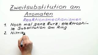 Zweitsubstitution am Aromaten  Chemie  Organische Chemie [upl. by Brooks904]