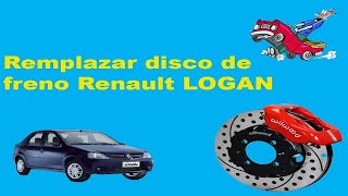 Cambiar disco de freno en Renault Logan [upl. by Yelnik]