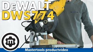 DeWalt DWS774 Afkortzaag Productvideo [upl. by Ziwot888]