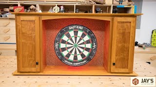 Cherry Dartboard Cabinet  Complete indepth build  294 [upl. by Pape]