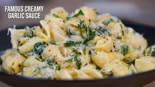 15 minute creamy garlic pasta sauce [upl. by Somisareg412]