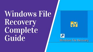 How to Use Microsoft’s “Windows File Recovery” on Windows 10 [upl. by Hsitirb]