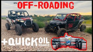 RZR Turbo R  Oil and Filter Change  Polaris RZR® [upl. by Ellerrehs24]