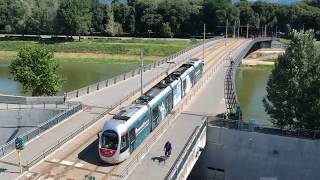 Tramvia Firenze il tracciato della linea 1 visto dal DRONE [upl. by Buell]