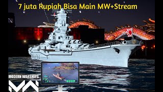 PC 7 Juta Bisa Semua  Main 2 Launcher MW  Live Streamming FPS STABIL  Modern Warships [upl. by Joyann]