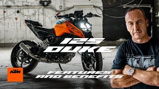 All you need to know about the 2024 KTM 125 DUKE  KTM [upl. by Arreyt517]