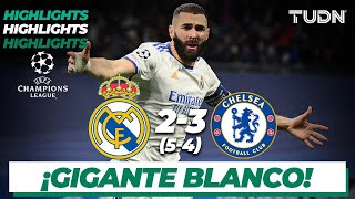 Highlights  Real Madrid 2543Chelsea  UEFA Champions League 2022  4tos  TUDN [upl. by Ahsiuqet117]