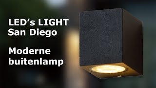 Moderene buitenlamp San Diego  LEDs LIGHT [upl. by Ennaeed31]