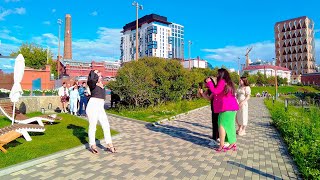 Walking in Ekaterinburg Day off in the city center 4K  Summer 2023 July [upl. by Adnohr]