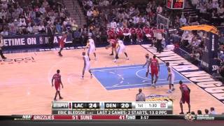 201011 NBA Offense Smack Down Lakers Triangle vs Clippers uh offense [upl. by Mirilla]