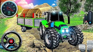 Transporting Animals By Tractor Trolley  Indian Tractor Driving 3D  Indian FS22 gameplay [upl. by Redmond123]