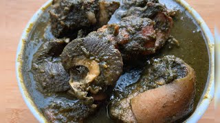 HOW TO MAKE BLACK SOUP  THE TRADITIONAL EDO PEOPLE SOUP [upl. by Enieledam]