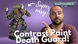 How to Contrast Paint Death Guard for 40k [upl. by Berky]