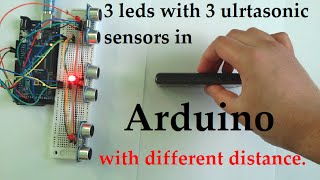 Multiple ultrasonic sensors at once Arduino [upl. by Opiak]