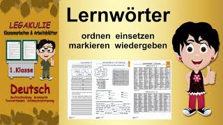 Legakulie Deutsch 1Klasse Rechtschreibung Grammatik Lernwörter [upl. by Yecniuq408]