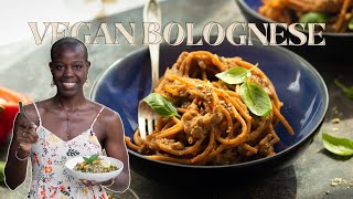 ROASTED VEGAN LENTIL BOLOGNESE  Vegan Recipes  Creative Phebe [upl. by Aikemehs]