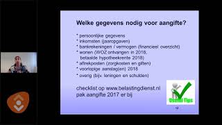 Webinar  Online Belastingaangifte [upl. by Mika]