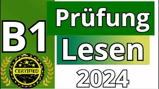 GAST  B1 Prüfung  Lesen Übungssatz  GAST DTZ 2024 TEST [upl. by Leba822]