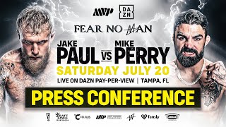 JAKE PAUL VS MIKE PERRY PRESS CONFERENCE LIVESTREAM [upl. by Etram]