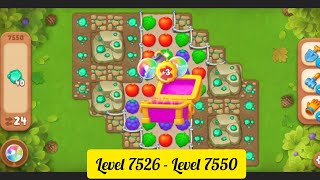 Gardenscapes  Level 7526  Level 7550   All Puzzles  Gameplay PART  352 [upl. by Elsbeth]