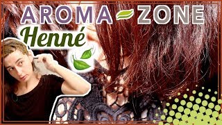 🌿 HENNÉ CHEVEUX AROMAZONE test pose et avis [upl. by Ojyram]