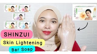 Review Shinzui Sabun Pemutih Badan  Shinzui Skin Lightening Bar Soap  By Vapinka Makeup [upl. by Liw962]