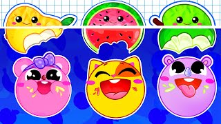 Yummy Fruits amp Vegetables for Kids  Funny Songs For Baby amp Nursery Rhymes by Toddler Zoo [upl. by Alya]