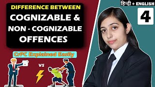 Difference between Cognizable and Non Cognizable offence CrPC By CA Anjali [upl. by Keisling]