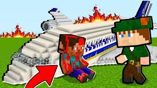 O AVIÃO EXPLODIU E CAIU NA FLORESTA  SOBREVIVA AO APOCALIPSE ZUMBI NO MINECRAFT [upl. by Neelasor]