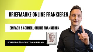 Briefmarke online frankieren✉️ Einfach amp schnell bei der Deutschen Post online Briefmarken erhalten📯 [upl. by Zoldi]