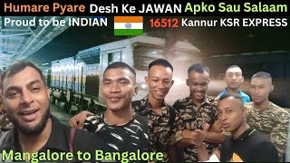 Humare Pyare Desh Jawan Aapko Sau Salaam Kannur KSR Express travel vlog train [upl. by Amery]