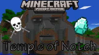 Temple of Notch Minecraft Pocket Edition  Map Review [upl. by Ermey]