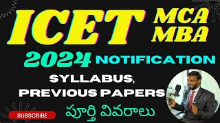 ICET2024 Notification TS ICET MBA Colleges MCA CollegesMBA and MCA by Model Ideas [upl. by Aitnahs]