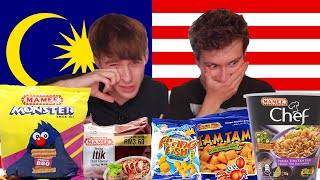 Trying Malaysian Noodles and Snacks ft INCREDIBLE Duck flavour Noodles [upl. by Oliana946]