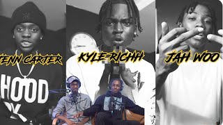 AHHHHH  4100 ONE MIC CYPHER KYLE RICHH  JENN CARTER  JAH WOO  REACTION [upl. by Leler]