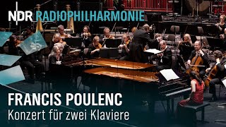 Poulenc Konzert für zwei Klaviere  Argerich  Kang  Manze  NDR Radiophilharmonie [upl. by Akcebar]