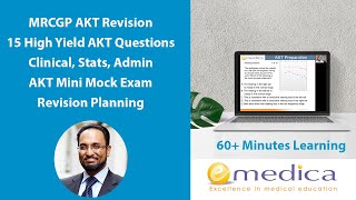 MRCGP AKT High Yield Revision  15 Questions Stats Admin Clinical  Mini Mock Exam Pass AKT 2023 [upl. by Ahseinaj]