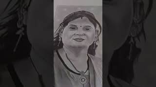 my life my mom sketch पोर्ट्राईट art drawing [upl. by Retrop706]