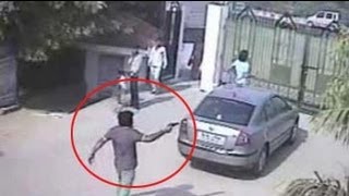 Cops release CCTV footage of men who allegedly shot BSP leader in Delhi farmhouse [upl. by Nalla]