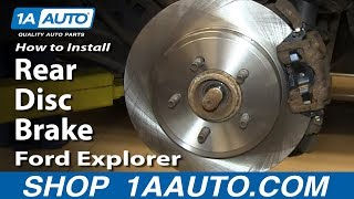 How to Replace Rear Brakes 0205 Mercury Mountaineer [upl. by Enaile783]