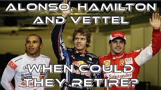 When Will Alonso Hamilton and Vettel Retire [upl. by Dell170]