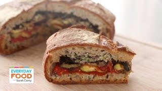 Grilled Ratatouille Muffuletta Sandwich  Everyday Food with Sarah Carey [upl. by Nilyram]