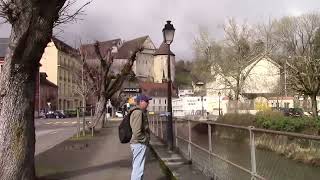 Porrentruy Switzerland Walk Through Town to Castle [upl. by Hillegass579]