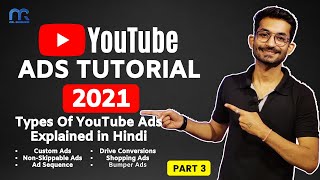 3 Types Of Youtube Ads  YouTube Video Advertising Formats Explained in Hindi 2021  Youtube Ads [upl. by Beverie]